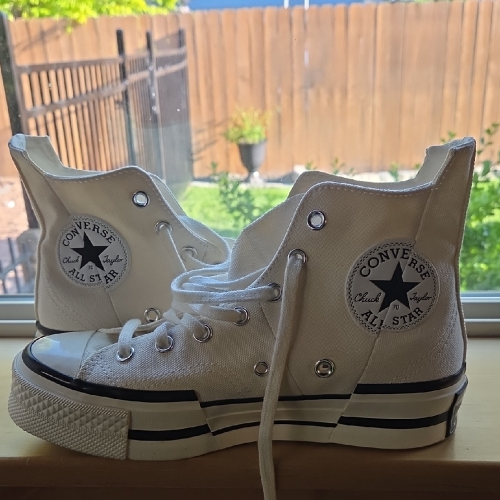 Converse White High-Top Sneakers